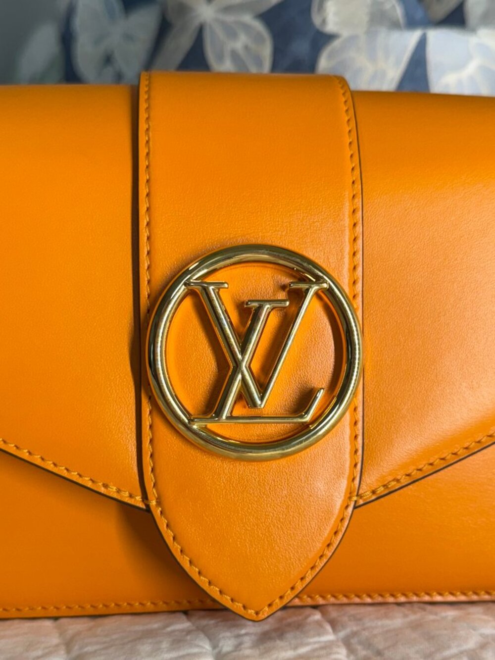 Louis Vuitton Pont 9 Summer Gold Smooth Calfskin